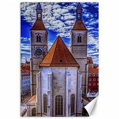 Steeple Church Building Sky Great Canvas 12  X 18   by Nexatart