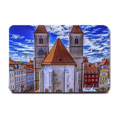 Steeple Church Building Sky Great Small Doormat  by Nexatart