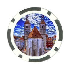 Steeple Church Building Sky Great Poker Chip Card Guard (10 Pack) by Nexatart