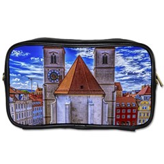 Steeple Church Building Sky Great Toiletries Bags by Nexatart