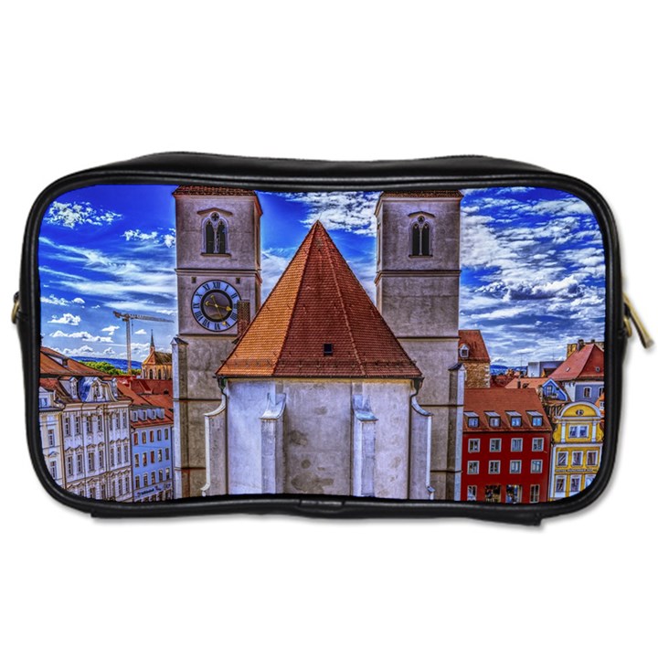 Steeple Church Building Sky Great Toiletries Bags 2-Side