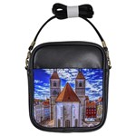 Steeple Church Building Sky Great Girls Sling Bags Front