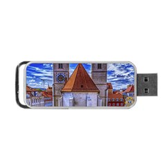 Steeple Church Building Sky Great Portable Usb Flash (two Sides) by Nexatart