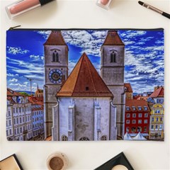 Steeple Church Building Sky Great Cosmetic Bag (xxxl)  by Nexatart