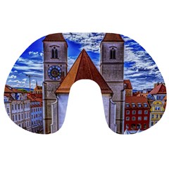 Steeple Church Building Sky Great Travel Neck Pillows by Nexatart