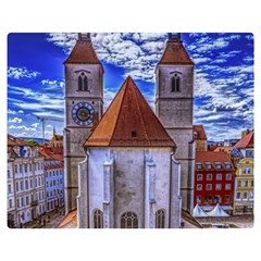 Steeple Church Building Sky Great Double Sided Flano Blanket (medium)  by Nexatart