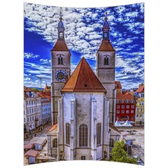 Steeple Church Building Sky Great Back Support Cushion