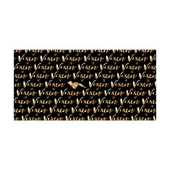 Hotwife Vixen With Butterfly In Gold On Black Yoga Headband by MakeaStatementClothing