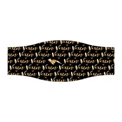 Hotwife Vixen With Butterfly In Gold On Black Stretchable Headband by MakeaStatementClothing