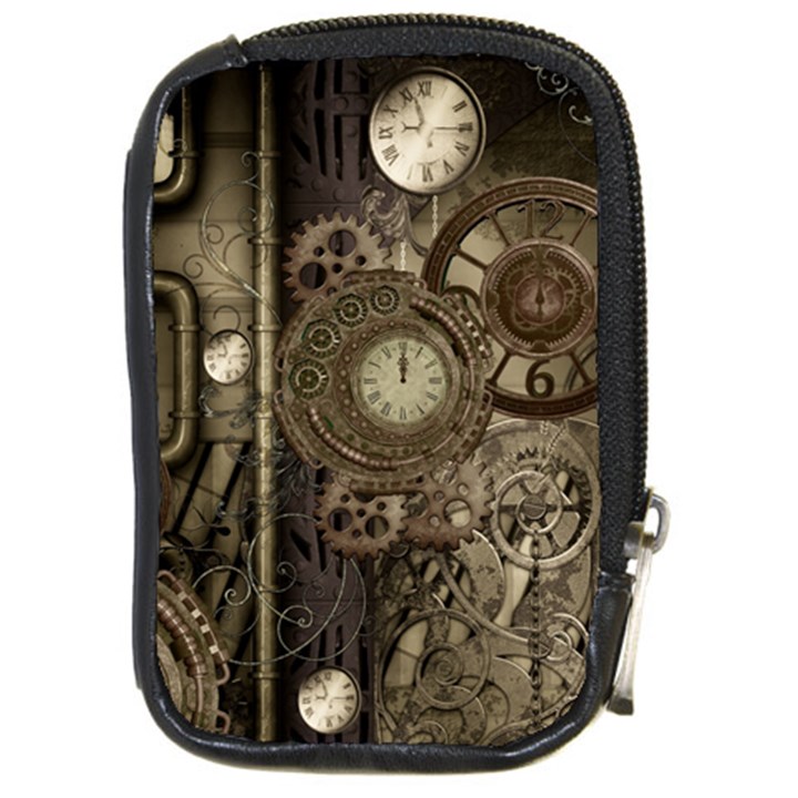 Stemapunk Design With Clocks And Gears Compact Camera Cases