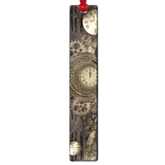 Stemapunk Design With Clocks And Gears Large Book Marks by FantasyWorld7