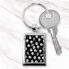 Skull, Spider And Chest  - Halloween Pattern Key Chains (rectangle)  by Valentinaart