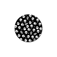 Skull, Spider And Chest  - Halloween Pattern Golf Ball Marker (10 Pack) by Valentinaart