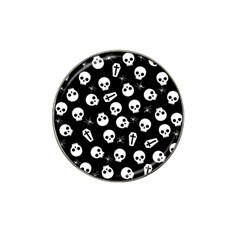 Skull, Spider And Chest  - Halloween Pattern Hat Clip Ball Marker by Valentinaart