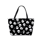 Skull, spider and chest  - Halloween pattern Shoulder Handbags Back