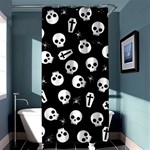 Skull, spider and chest  - Halloween pattern Shower Curtain 36  x 72  (Stall)  Curtain(36 X72 ) - 33.26 x66.24  Curtain(36 X72 )