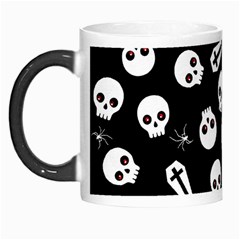 Skull, Spider And Chest  - Halloween Pattern Morph Mugs