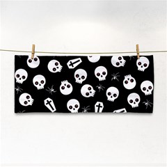 Skull, Spider And Chest  - Halloween Pattern Cosmetic Storage Cases by Valentinaart