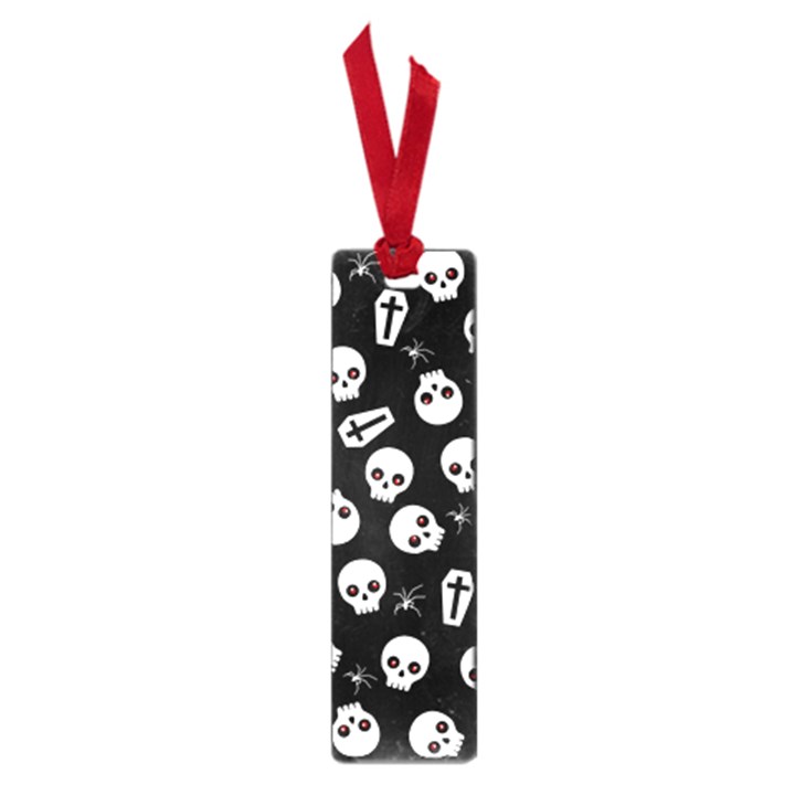 Skull, spider and chest  - Halloween pattern Small Book Marks