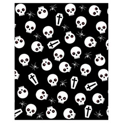 Skull, Spider And Chest  - Halloween Pattern Drawstring Bag (small) by Valentinaart