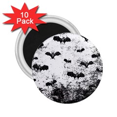 Vintage Halloween Bat Pattern 2 25  Magnets (10 Pack)  by Valentinaart