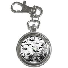 Vintage Halloween Bat Pattern Key Chain Watches