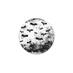 Vintage Halloween Bat Pattern Golf Ball Marker (4 Pack) by Valentinaart