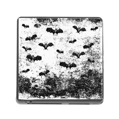 Vintage Halloween Bat Pattern Memory Card Reader (square) by Valentinaart