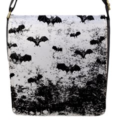 Vintage Halloween Bat Pattern Flap Messenger Bag (s) by Valentinaart