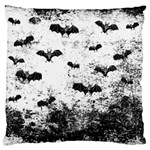 Vintage Halloween Bat pattern Large Flano Cushion Case (Two Sides) Front