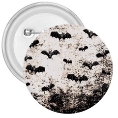 Vintage Halloween Bat Pattern 3  Buttons by Valentinaart