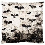 Vintage Halloween Bat pattern Large Cushion Case (Two Sides) Back