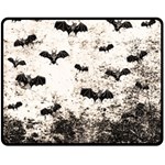 Vintage Halloween Bat pattern Double Sided Fleece Blanket (Medium)  58.8 x47.4  Blanket Front