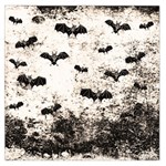 Vintage Halloween Bat pattern Large Satin Scarf (Square) Front