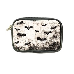 Vintage Halloween Bat Pattern Coin Purse by Valentinaart