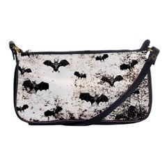 Vintage Halloween Bat Pattern Shoulder Clutch Bags by Valentinaart