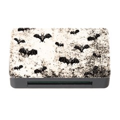 Vintage Halloween Bat Pattern Memory Card Reader With Cf by Valentinaart