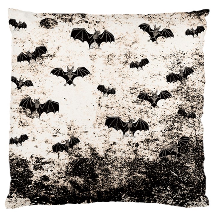 Vintage Halloween Bat pattern Large Cushion Case (Two Sides)