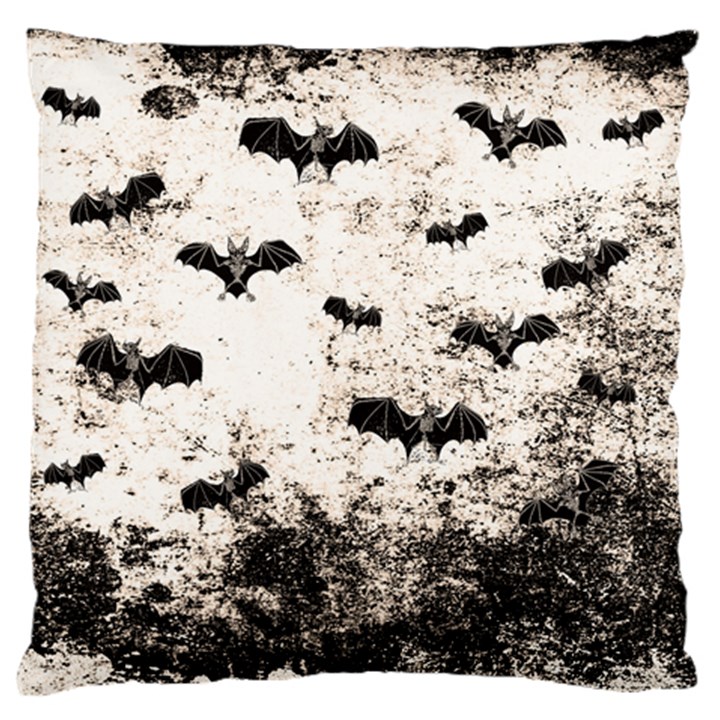 Vintage Halloween Bat pattern Standard Flano Cushion Case (One Side)