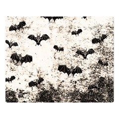 Vintage Halloween Bat Pattern Double Sided Flano Blanket (large)  by Valentinaart