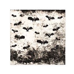 Vintage Halloween Bat Pattern Small Satin Scarf (square) by Valentinaart