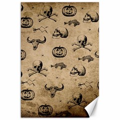 Vintage Halloween Pattern Canvas 20  X 30   by Valentinaart