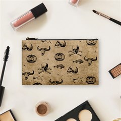 Vintage Halloween Pattern Cosmetic Bag (small)  by Valentinaart