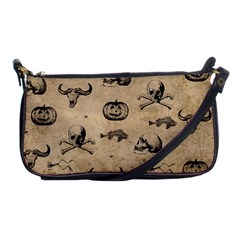 Vintage Halloween Pattern Shoulder Clutch Bags by Valentinaart