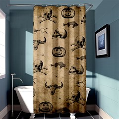 Vintage Halloween Pattern Shower Curtain 36  X 72  (stall)  by Valentinaart