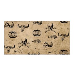 Vintage Halloween Pattern Satin Wrap by Valentinaart