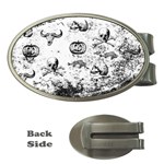 Vintage Halloween pattern Money Clips (Oval)  Front