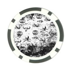 Vintage Halloween Pattern Poker Chip Card Guard by Valentinaart