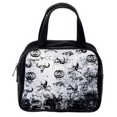 Vintage Halloween Pattern Classic Handbags (one Side) by Valentinaart