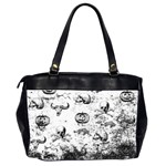 Vintage Halloween pattern Office Handbags (2 Sides)  Back